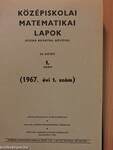 Középiskolai matematikai lapok 1967/1-10.