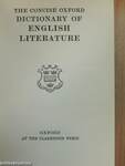 The Concise Oxford Dictionary of English Literature