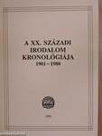 A XX. századi irodalom kronológiája