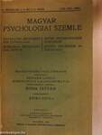 Magyar Psychologiai Szemle 1932. január-december