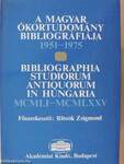 A magyar ókortudomány bibliográfiája 1951-1975