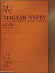 Magyar Nyelv 1977/1-4.