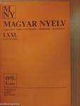 Magyar Nyelv 1975/1-4.
