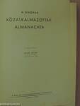 A Magyar Közalkalmazottak Almanachja 1938.