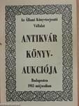 Az Állami Könyvterjesztő Vállalat antikvár könyvaukciója Budapesten 1983 májusában