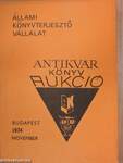 Antikvár könyv aukció - Budapest, 1974. november