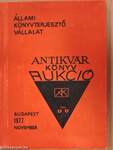 Antikvár könyv aukció - Budapest, 1977. november