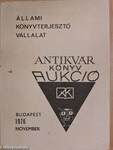 Antikvár könyv aukció - Budapest, 1976. november