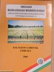 Kalászos gabonák 2001