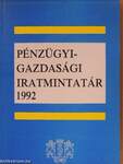 Pénzügyi-gazdasági iratmintatár 1992