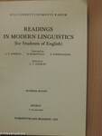 Readings in modern linguistics (for Students of English)