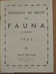 Catalogo de sellos de Fauna 1962.