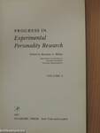 Progress in Experimental Personality Research 4.