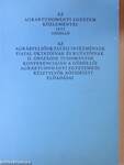 Az Agrártudományi Egyetem Közleményei 1973