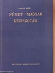 Német-magyar kéziszótár