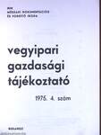 Vegyipari Gazdasági Tájékoztató 1975/4.