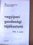 Vegyipari Gazdasági Tájékoztató 1974/4.