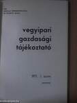 Vegyipari Gazdasági Tájékoztató 1971/1.