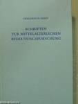 Schriften zur Mittelalterlichen Bedeutungsforschung