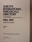 Ulrich's International Periodicals Directory 1986-1987 I. (töredék)