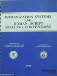 Romanization Systems and Roman-Script Spelling Conventions