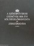 A székesfővárosi gázművek 1939. évi költségelőirányzata és zárszámadása