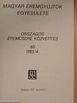 Magyar Éremgyűjtők Egyesülete Országos éremcsere közvetítés 1985/4