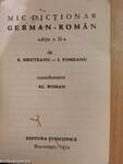 Mic dictionar German-Roman (minikönyv)