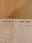 A Magyar Népköztársaság Alkotmánya (minikönyv) (számozott)
