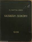 Igazságügyi zsebkönyv 1938 (rossz állapotú)