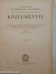 A Magyar Tudományos Akadémia Kémiai Tudományok Osztályának Közleményei