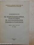 Dokumentáció az irányítástechnika, elektronika és határterületeik terminológiájához IV. (töredék)