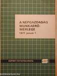 A népgazdaság munkaerőmérlege 1977. január 1.