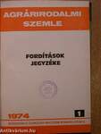 Agrárirodalmi Szemle különlenyomatai 1973. (nem teljes évfolyam)