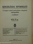 Szociológiai információ 1975/1-4.