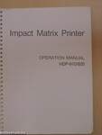 Impact Matrix Printer Operation Manual HDP-910/920