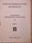 Magyar Éremgyűjtők Egyesülete Országos éremcsere közvetítés 1982/2