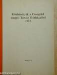 Közlemények a Csongrád megyei Tanács Kórházaiból 1972