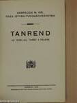 Debreceni M. Kir. Tisza István-Tudományegyetem tanrend az 1939-40. tanév I. felére