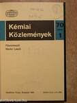 Kémiai Közlemények 1989. 70. kötet 1. szám