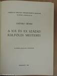 A XIX. és XX. század külföldi mesterei (rossz állapotú)