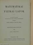 Matematikai és Fizikai Lapok 1934. január-június