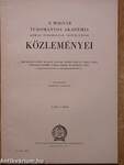 A Magyar Tudományos Akadémia Kémiai Tudományok Osztályának Közleményei