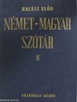 Német-magyar szótár II. (töredék)