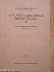 A Felsőoktatási Szemle repertóriuma III.