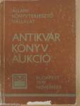 Antikvár könyv aukció - Budapest, 1978. november