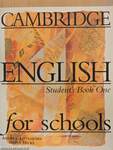 Cambridge English for Schools - Student's Book One