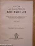A Magyar Tudományos Akadémia Kémiai Tudományok Osztályának Közleményei 1954/1-4.