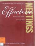 Effective Meetings - Teacher's Book