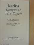 English Language Test Papers